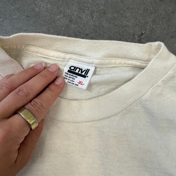 Vintage Y2k 1990 New Generation Seniors Longsleeve White Graphic Tee XL - Picture 5 of 5